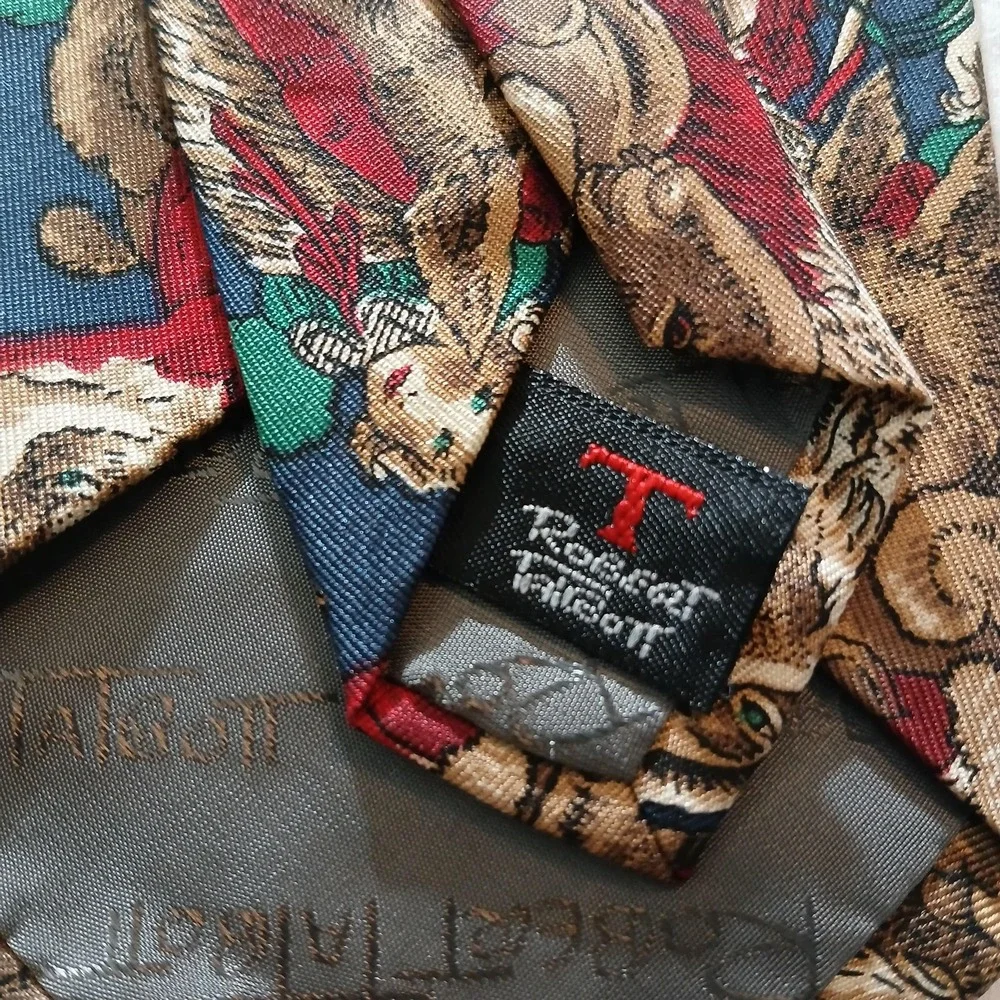 Robert Talbott Nordstrom Tie Mens One Size Silk Christmas‎ Santa Holiday Novelty